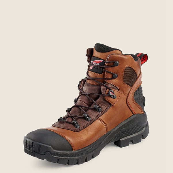 Red Wing Safety Boots Crv™ - 6-inch Waterproof Toe - Brown/Black - Mens UMZ270594